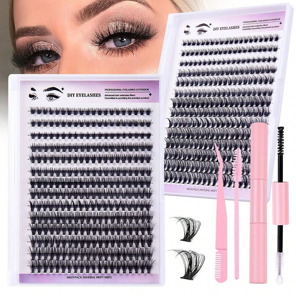 280pcs 30D False Eyelash Cluster Set