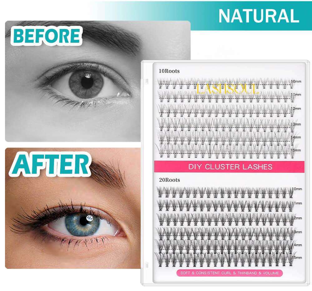 Individual Eyelashes Extensions | Natural Lashes - LASHSOUL