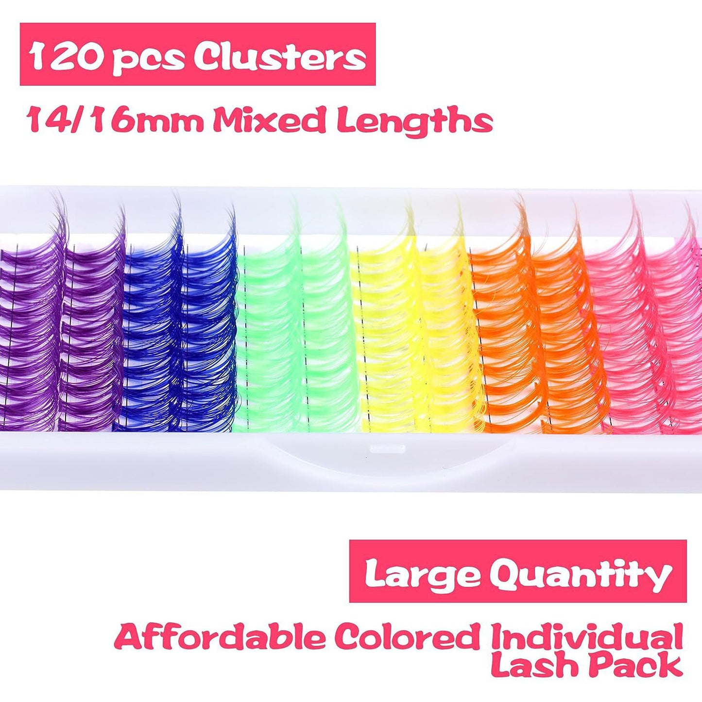 6 Colors Cluster Eyelashes